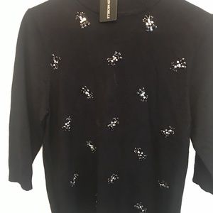 Lauren Michelle ladies black sweater size small